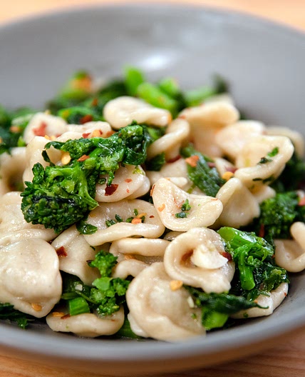 Homemade Orecchiette With Anchovies & Broccoli Rabe