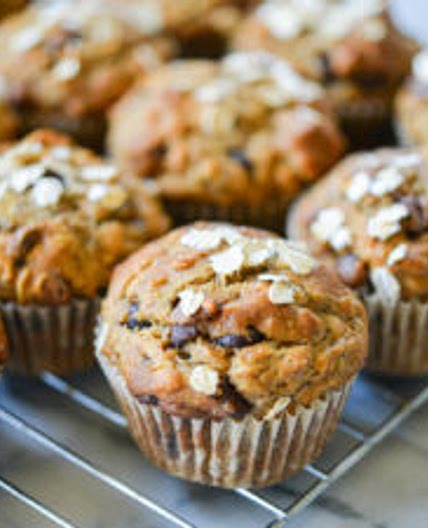 Chocolate Chip Banana Oat Muffins