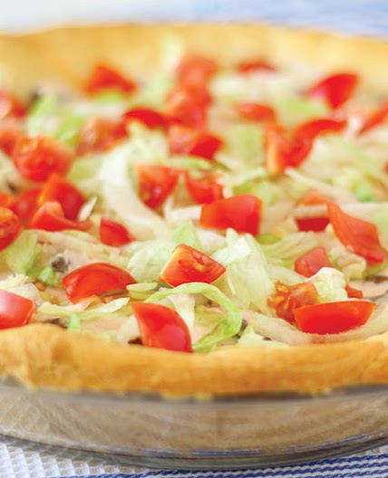 TACO PIE - an easy recipe for dinner! The secret sauce makes it over the top!