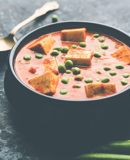 Matar paneer: vegetarische Indiase curry met paneer | Eat.Pure.Love
