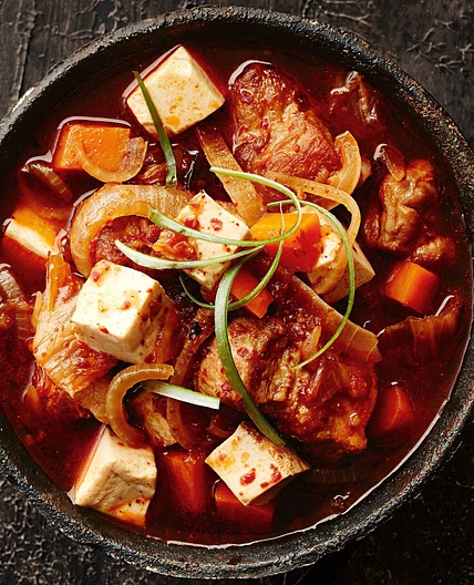 Korean pork and kimchi soup
