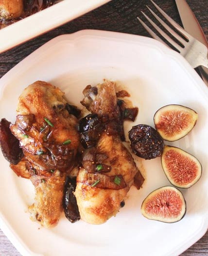 Crispy Drumsticks with Balsamic Fig Sauce