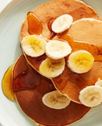 Banana Sour Cream Pancakes