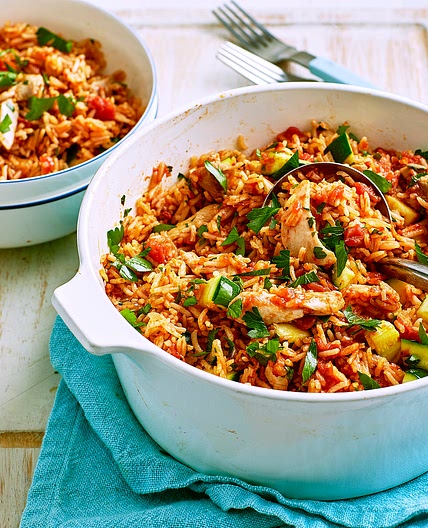 One-pot rice and chicken