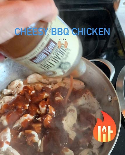 Cheesy BBQ Chicken low carb