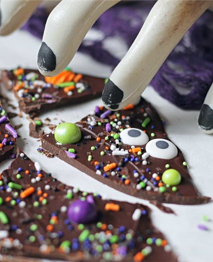 Spooky Halloween Chocolate Bark Recipe
