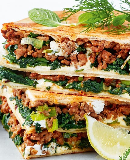 Lamb gozleme one-pan pie recipe