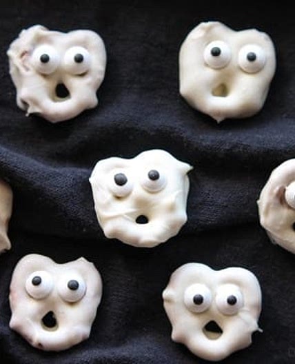 Ghost Pretzels