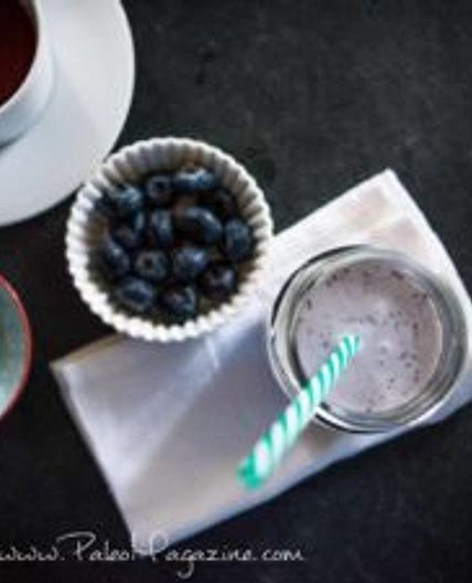 Blueberry Coconut Yogurt Smoothie Recipe [Paleo, Keto, AIP]