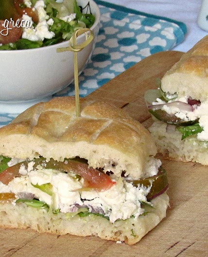 Panino alla greca con feta