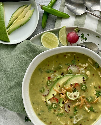 Spicy Chicken Avocado Soup
