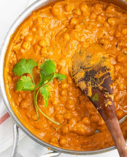 Healthy Butter Chickpeas