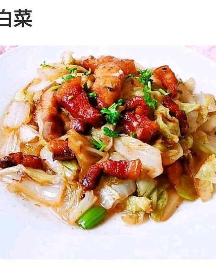 包菜炒肉