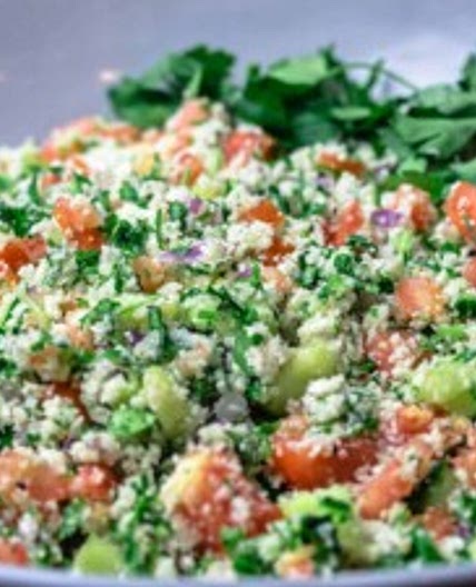 Mediterranean Cauliflower Salad, Tabouli-Style