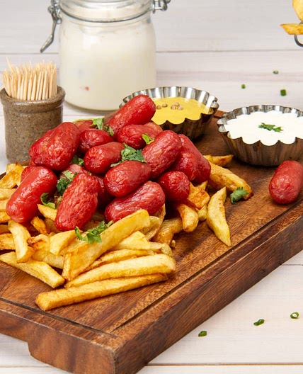 Salchipapa Recipe - Peruvian Sausage & Fries Snack