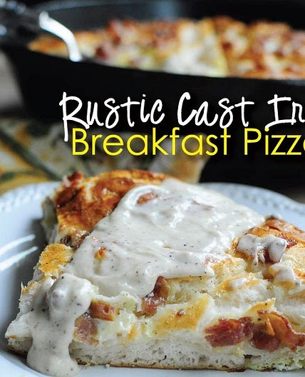 Rustic Cast Iron Breakfast Pizza {Recipe} - Monica Wants It