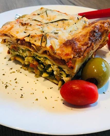 Gluten-free Veggie and cheese lasagna
