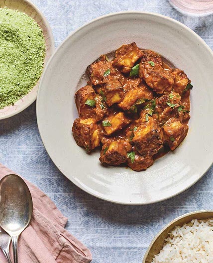 Halloumi Curry with Coconut Sambal · Nadiya Hussain