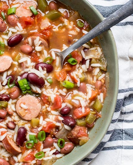 Andouille Sausage with Red Beans and Rice
