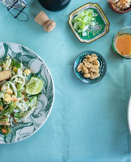 Sriracha Rainbow Noodle Salad
