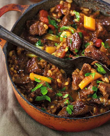 Beef and barley casserole