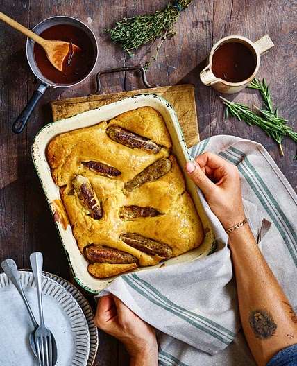 Vegan Toad in the Hole - Avant-Garde Vegan