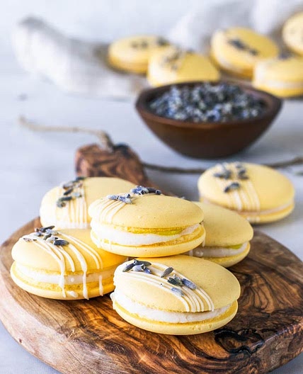 Lavender Lemon Vegan Macarons