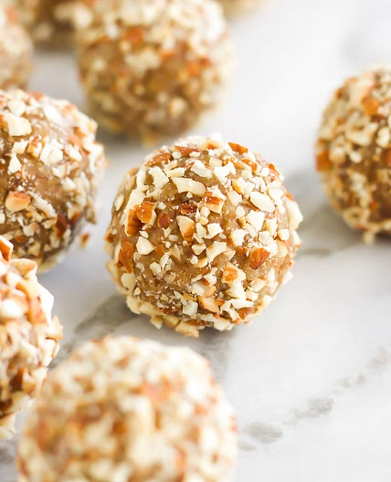 Vegan Salted Caramel Almond Balls