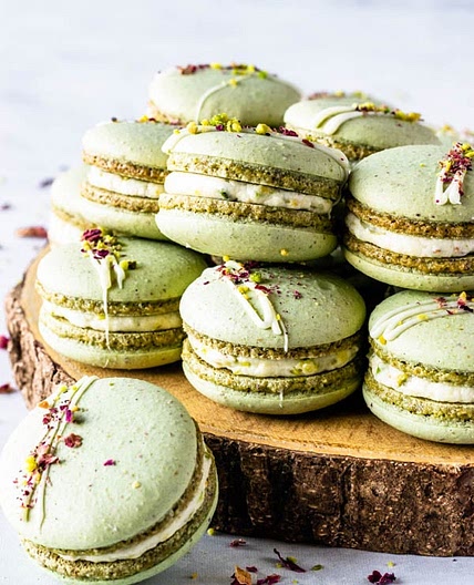 Vegan Pistachio Macarons