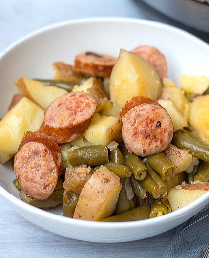 Instant Pot Smoked Sausage and Potatoes with Green Beans