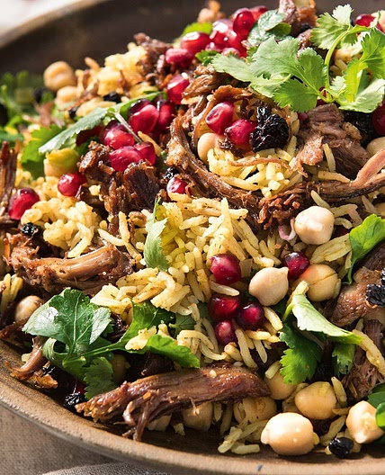 Middle Eastern lamb pilaf