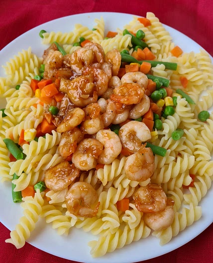 Sweet Chilli Prawn and Pasta