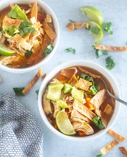 Keto Chicken Tortilla Soup (Instant Pot, Slow Cooker, Or Stove-Top)