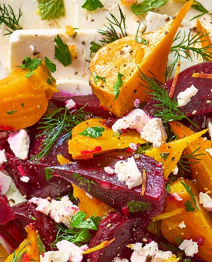 Marinated Feta-Beet Salad