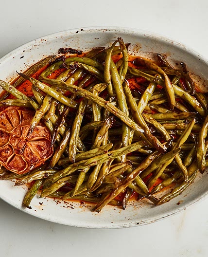 Slow-Cooked Green Beans With Harissa and Cumin