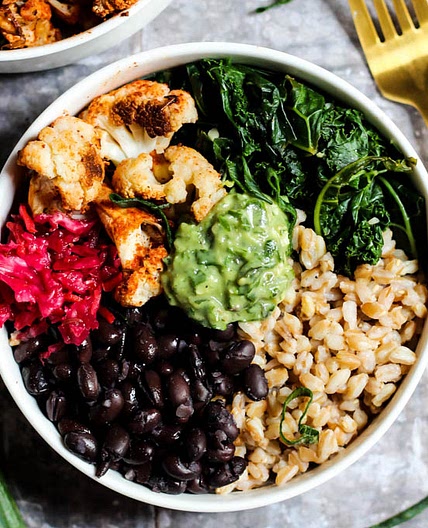 Black Bean Power Bowl with Avocado Pesto