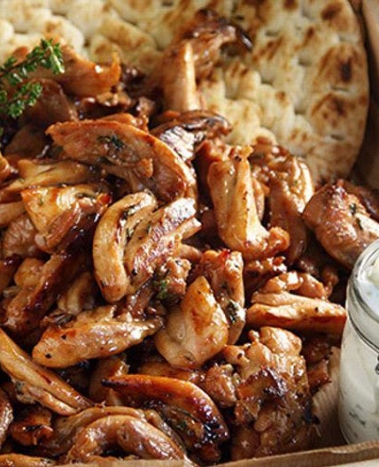 Greek chicken gyro