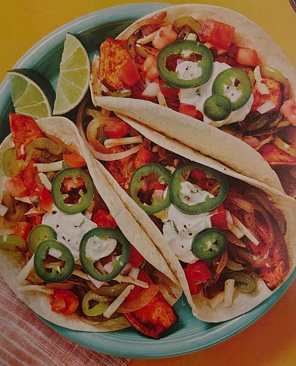 Sweet Potato Fajitas with pickled jalapeños 