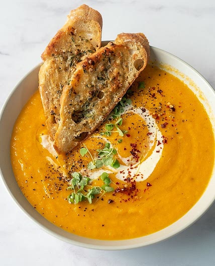 No-chop pumpkin soup