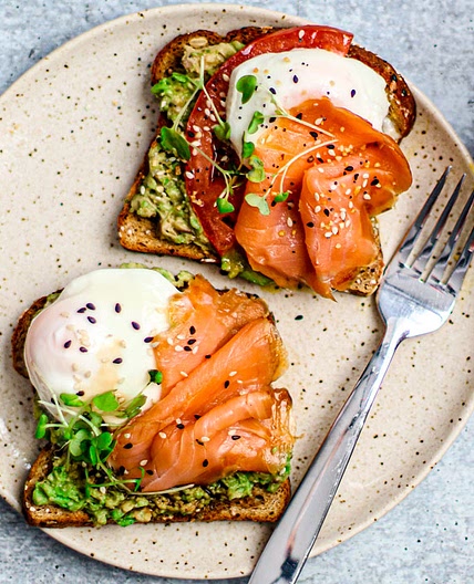 Smoked Salmon + Poached Eggs on Toast