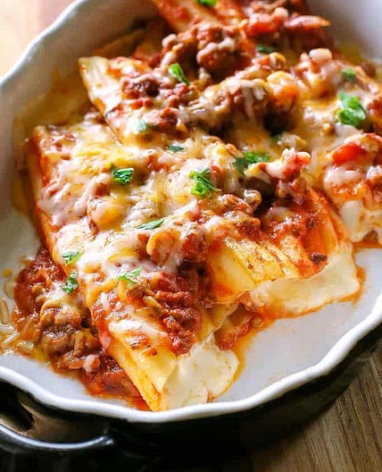 String Cheese Manicotti