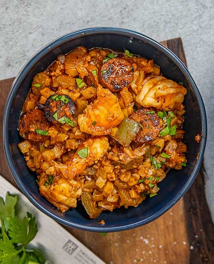 Low Carb Cajun Shrimp Bowl