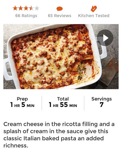 Million-Dollar Manicotti