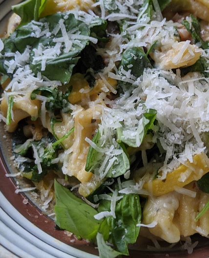 Zucchini Pasta with Tomatoes and Arugula