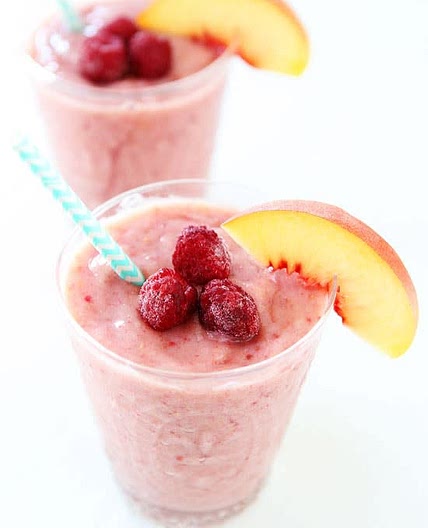 Peach Raspberry Shake