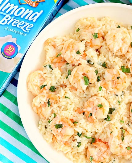 Parmesan Basil Shrimp and Rice