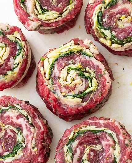 Flank Steak Pinwheels