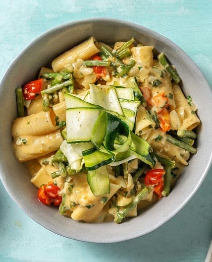 Creamy Green Bean Rigatoni