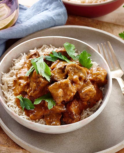 Slow cooker beef stroganoff