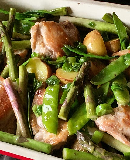 Spring chicken oven bake (low salt low carbs)